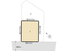 【東京都/府中市押立町】東京都府中市押立町五丁目土地　一区画／全二区画 区画図