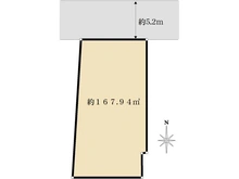 【東京都/目黒区自由が丘】自由が丘3丁目　土地 区画図