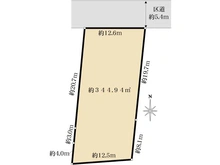 【東京都/世田谷区赤堤】世田谷区赤堤1丁目　土地 区画図