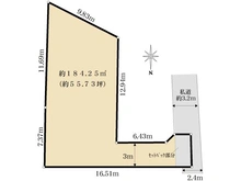 【東京都/目黒区南】目黒区南1丁目 売地 区画図