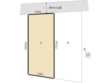 【東京都/世田谷区桜丘】世田谷区桜丘3丁目　土地（A区画） 区画図