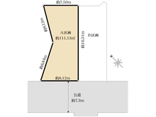 【東京都/世田谷区東玉川】世田谷区東玉川1丁目　売地　A区画 区画図
