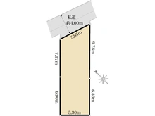 【東京都/新宿区喜久井町】新宿区喜久井町売地　全1区画～建築条件なし～ 区画図