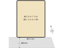 【東京都/世田谷区等々力】世田谷区等々力5丁目　古家付土地 区画図