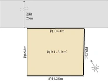 【東京都/世田谷区尾山台】世田谷区尾山台2丁目売地 区画図