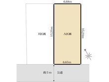 【神奈川県/伊勢原市下落合】伊勢原市下落合　土地【A区画】 区画図