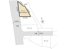 【東京都/町田市上小山田町】町田市上小山田町　1区画 区画図