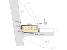 【東京都/町田市上小山田町】町田市上小山田町　3区画 区画図