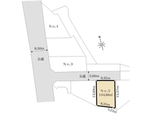 【東京都/町田市上小山田町】町田市上小山田町　5区画　建築条件付き 区画図