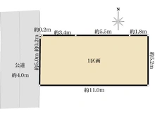【神奈川県/川崎市多摩区宿河原】川崎市多摩区宿河原7丁目　土地 区画図