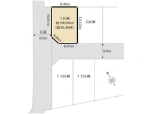 【東京都/稲城市押立】稲城市押立　1区画 区画図