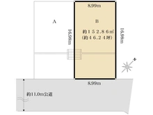 【神奈川県/川崎市麻生区上麻生】川崎市麻生区上麻生2丁目　B区画 区画図