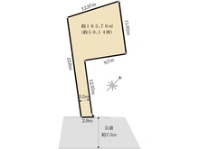 【東京都/多摩市連光寺】多摩市連光寺6丁目　土地 区画図