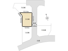 【東京都/稲城市若葉台】稲城市若葉台1丁目　建築条件付き　2区画 区画図