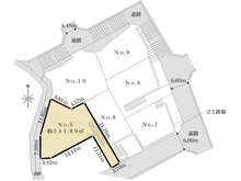 【神奈川県/川崎市麻生区千代ケ丘】川崎市麻生区千代ケ丘8丁目　5区画 区画図