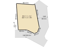 【東京都/町田市広袴】町田市広袴2丁目　土地 区画図