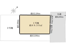 【東京都/町田市木曽東】町田市木曽東1丁目　1号地 区画図