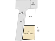 【神奈川県/藤沢市用田】藤沢市用田　2区画 区画図