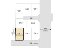 【神奈川県/藤沢市石川】藤沢市石川3丁目　1区画 区画図