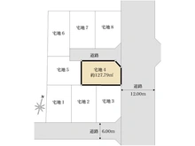 【神奈川県/藤沢市石川】藤沢市石川3丁目　4区画 区画図