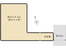 【神奈川県/藤沢市鵠沼海岸】藤沢市鵠沼海岸4丁目　土地 区画図