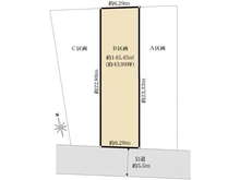 【神奈川県/藤沢市鵠沼藤が谷】藤沢市鵠沼藤が谷4丁目　B区画 区画図