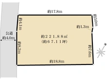 【東京都/多摩市連光寺】多摩市連光寺4丁目　土地 区画図