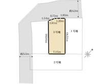【東京都/稲城市東長沼】稲城市東長沼　3号地 区画図