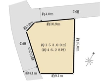 【神奈川県/川崎市麻生区王禅寺東】川崎市麻生区王禅寺東3丁目　土地 区画図