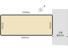 【東京都/町田市鶴川】町田市鶴川3丁目　土地 区画図