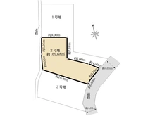 【東京都/町田市大蔵町】町田市大蔵町　土地2号地 区画図