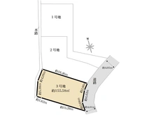 【東京都/町田市大蔵町】町田市大蔵町　土地3号地 区画図