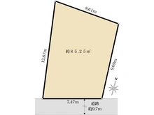 【神奈川県/川崎市高津区久地】川崎市高津区久地4丁目売地 区画図