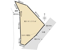 【神奈川県/横浜市港北区大倉山】港北区大倉山1丁目　売地 区画図