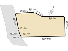 【神奈川県/横浜市港北区日吉】港北区日吉1丁目　売地 区画図