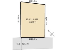 【神奈川県/横浜市港北区日吉本町】港北区日吉本町6丁目　売地 区画図