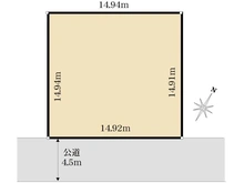 【神奈川県/横浜市金沢区柳町】金沢区柳町　土地 区画図