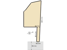 【神奈川県/鎌倉市腰越】鎌倉市腰越5丁目　土地　全1区画 区画図