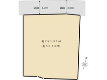 【神奈川県/鎌倉市梶原】鎌倉市梶原3丁目　土地　全1区画 区画図