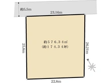 【神奈川県/逗子市逗子】逗子市逗子6丁目　　土地 区画図