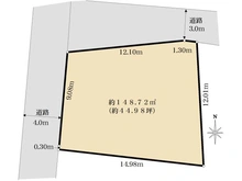 【神奈川県/鎌倉市長谷】鎌倉市長谷1丁目　土地 区画図