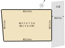 【神奈川県/横浜市港南区港南台】港南区港南台7丁目　土地 区画図