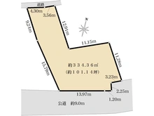【神奈川県/鎌倉市西鎌倉】鎌倉市西鎌倉1丁目　土地 区画図