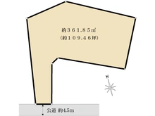 【神奈川県/鎌倉市佐助】鎌倉市佐助2丁目　土地 区画図