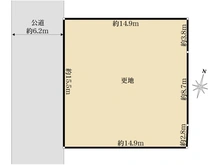 【神奈川県/鎌倉市寺分】鎌倉市寺分3丁目　土地　全1区画 区画図