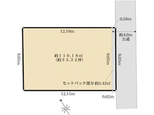 【神奈川県/茅ヶ崎市松が丘】茅ヶ崎市松が丘2丁目　土地　B区画/全2区画 区画図