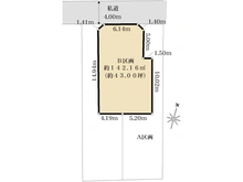 【神奈川県/茅ヶ崎市中海岸】茅ヶ崎市中海岸3丁目　土地　B区画/全3区画 区画図