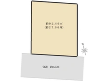 【神奈川県/横浜市都筑区川和町】都筑区川和町　売地 区画図