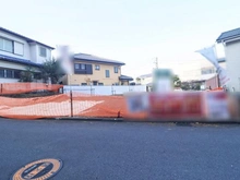 【神奈川県/横浜市青葉区市ケ尾町】青葉区市ケ尾町売地　1号区（全2区画） 現地：1号区（全2区画）：写真左側