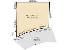 【神奈川県/横浜市青葉区榎が丘】青葉区榎が丘　売地 区画図